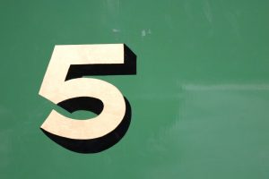 image of the number 5