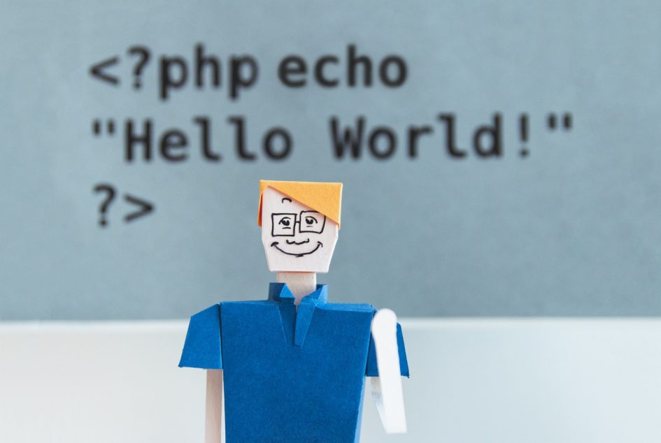 'Hello world' decorative welcome image