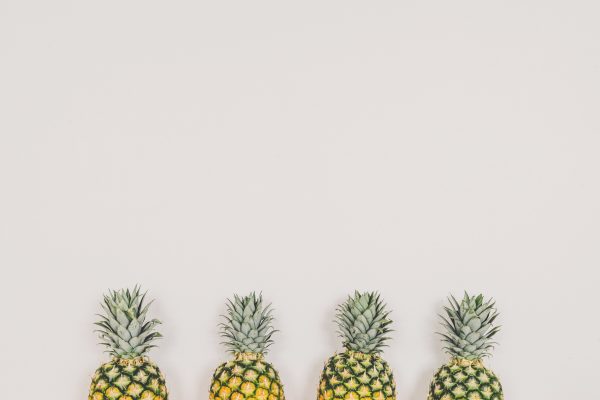 Four pineapples - decorative image