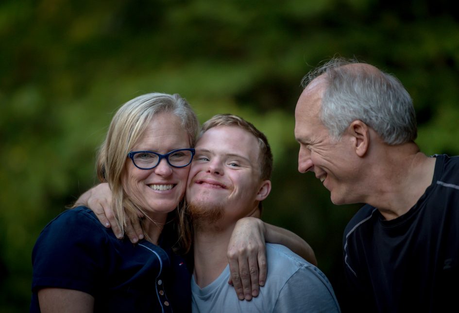 Smiling family