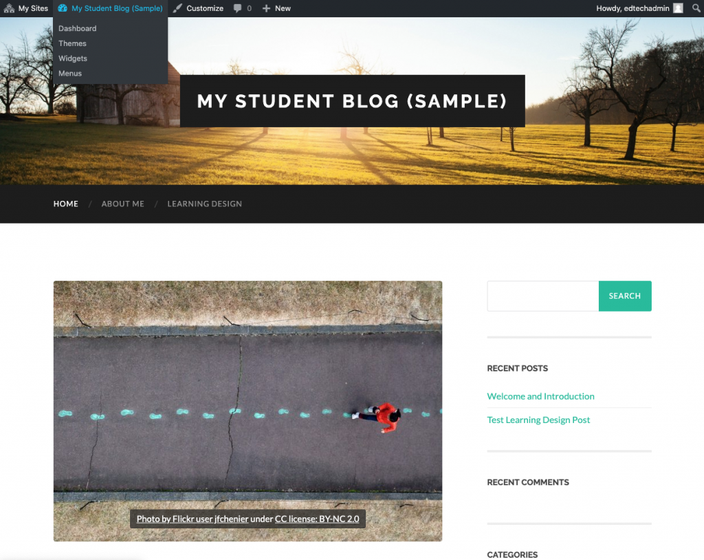 Accessing the dashboard.