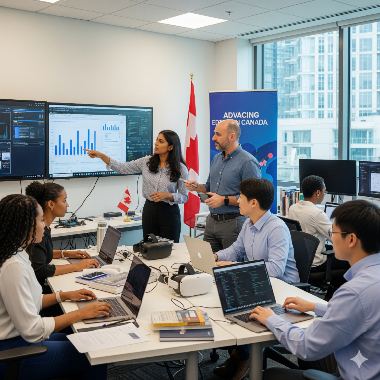 AI Generate Image of people working together in a conference room exploring data